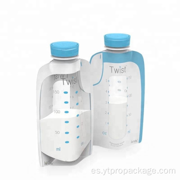bolsa de leche materna con cremallera doble / bolsa de leche materna / bolsa de almacenamiento de leche materna